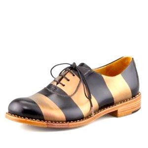 THE OFFICE OF ANGELA SCOTT Mr. Smith Striped Oxfords Shoes